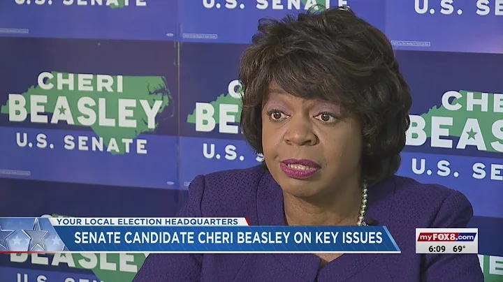 Senate candidate Cheri Beasley speaks on key issue...