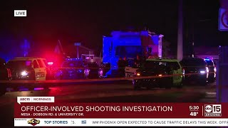 Officer-involved shooting investigating in Mesa