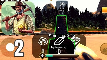 Wild West Miner Gold Rush - Gameplay Walkthrough Part 2 (Android, iOS)