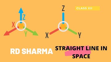 NCERT XII: STRAIGHT LINE IN SPACE- RD Sharma important questions