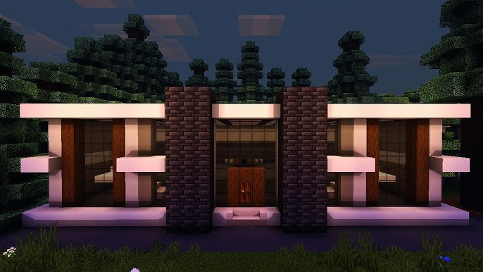 Minecraft: COMO hacer una casa MODERNA 1.19 GRANDE #10✓