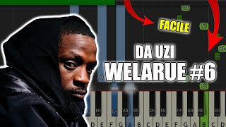 DA Uzi - WeLaRue #6 | Vidéo Piano Tutoriel Facile Instrumental RAP (Piano Facile France)