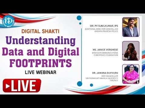 LIVE Webinar On Digital Shakti - Understanding data and Digital Footprints - #e-RakshaBandhan