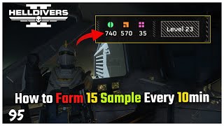 helldivers 2 - how to farm sample fast & easy | 15 sample every 10min #helldivers2 #gaming #farm