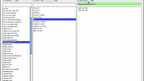 Clojure Namespace Browser Demo Part 1 of 2