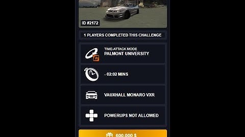 NFS World (NRZ) - PALMONT UNIVERSITY - 02:00.387 - VAUXHALL MONARO VXR