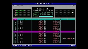 Starshine by Purple Motion - on 80386@25MHz with Blasterboard@44kHz