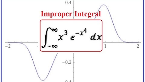6.6 HW#8 : Improper Integral from -inf to inf of (x^3)(e^(-x^4))