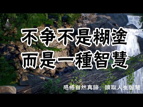 以為是糊塗，其實是不爭【禪韻】