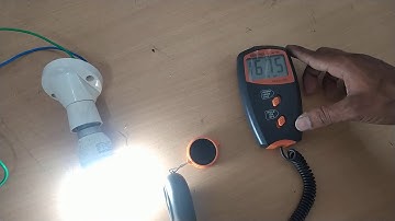 Experiment No 3 Measure the illumination output of  different lamps Incandescent lamps and CFL