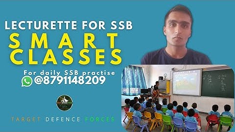 SSB Lecturette Topic | SMART CLASSES |#272 |Daily Lecturette Practice|SSB INTERVIEW