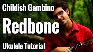 Redbone  Ukulele Tutorial With Chords & Riff Fingerstyle Picking