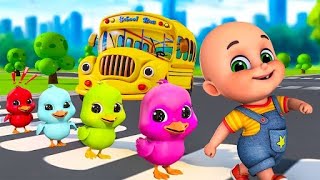 Wheels On The Bus (Roller Coaster) | Ten in The Bed Kids Songs | Three Little Kittens | Baby Bobo