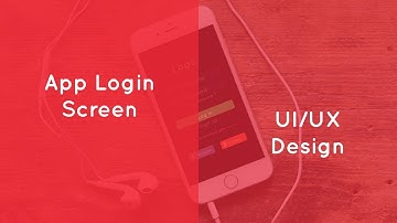 Mobile App UI Design Tutorial | Login Screen  UI Design | Speed Art | Xplore With Real