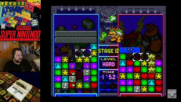 Tetris Attack - SNES - Hard difficulty - Vs. mode complete  - perfect (with no continues)!