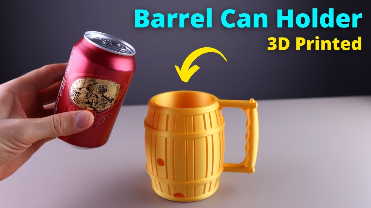 salat Skæbne minimum 3D Printed Barrel Can Holder - YouTube