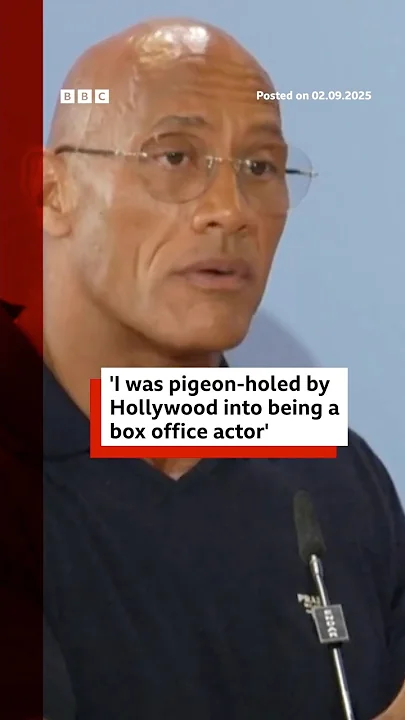 Dwayne Johnson reveals he was ‘pigeon-holed’ into being box-office actor. #DwayneJohnson #BBCNews