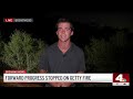 Brentwood neighbors weigh evacuating during Getty Fire