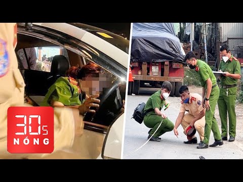 Video Bản tin 30s Nóng: Có lơ canh xe đầu kéo lùi, tài xế... - youtube