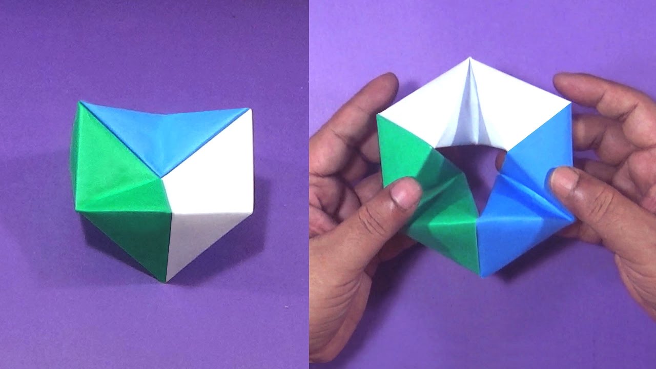 Action Fun Origami  Toy HexaFlexagon YouTube