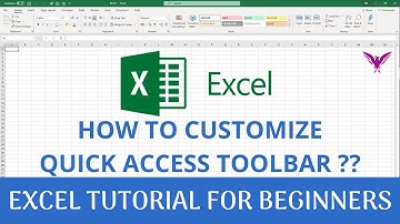 Tutorial Video 02 | How to Customize Quick Access Toolbar | Microsoft Excel for Beginners | 2020