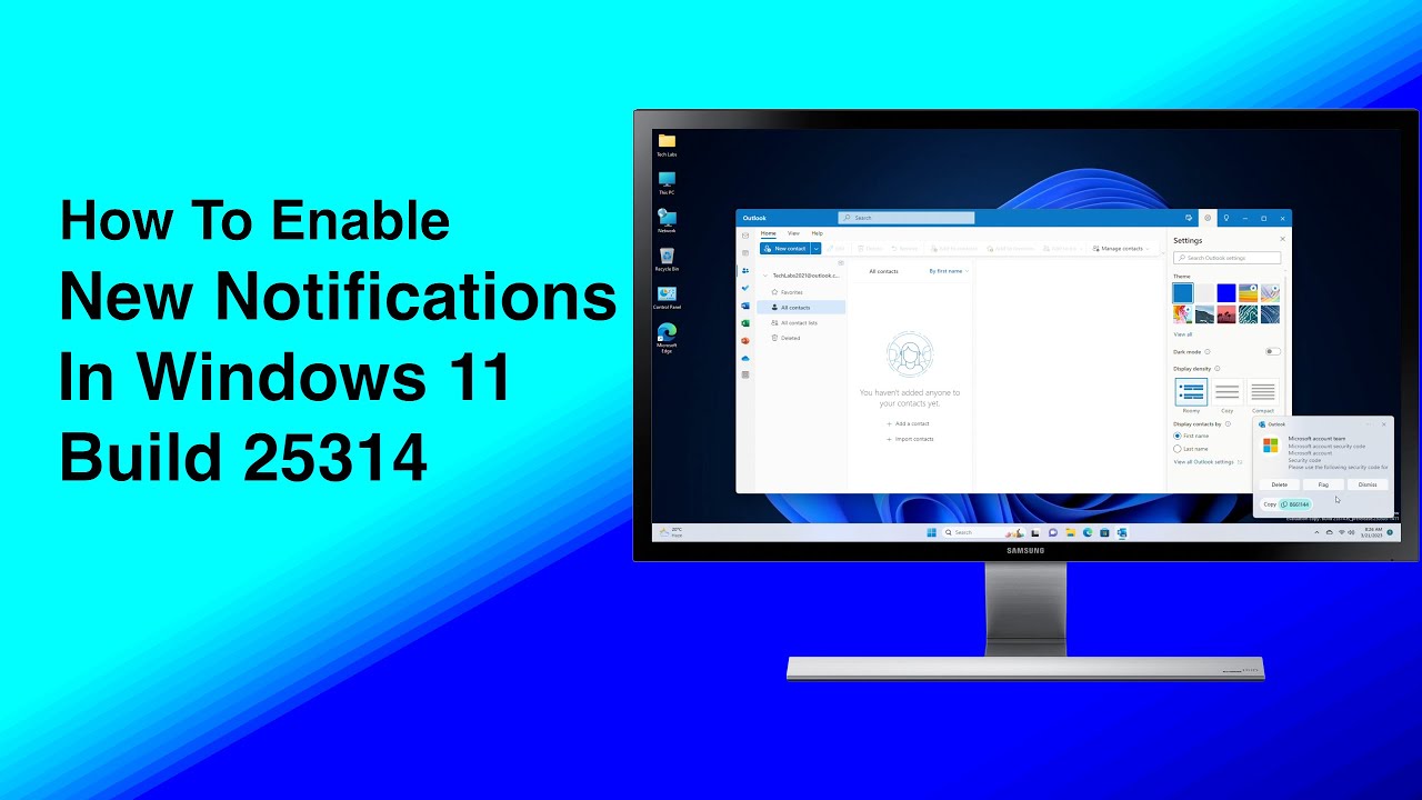 How To Enable New Notifications In Windows 11 Build 25314 Youtube