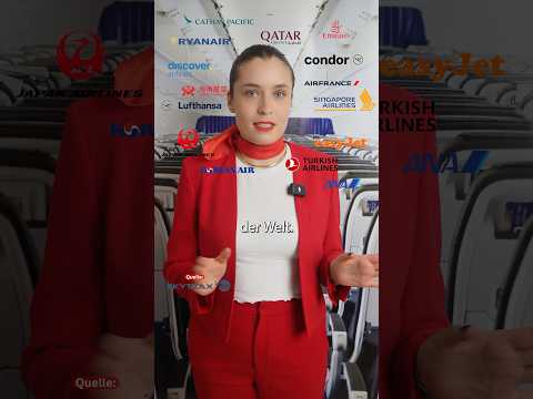😱 Die 10 besten Fluggesellschaften 🤯 #shorts