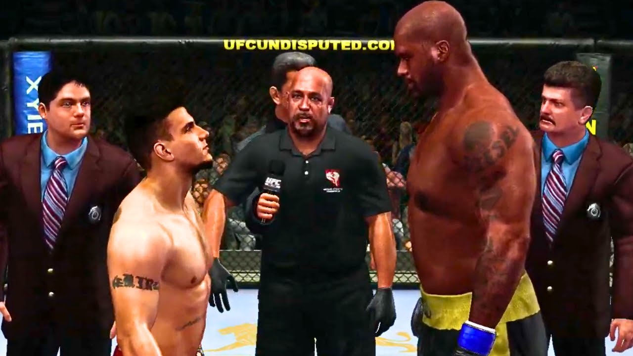 Frank Mir vs Shaquille O'Neal FULL FIGHT | UFC Undisputed 2010 AI Simulation Gameplay (CPU vs CPU)