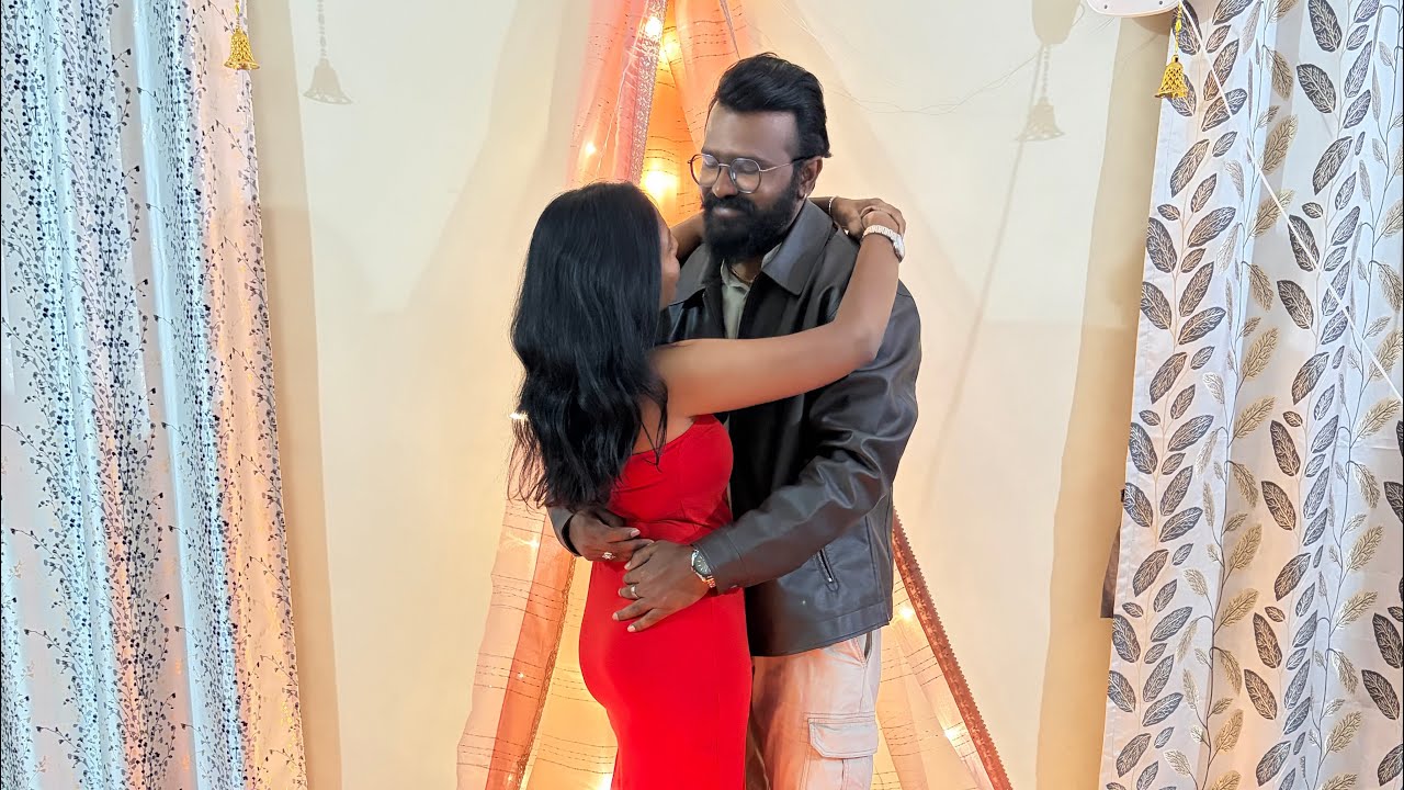 Valentine day celebration with homemade decorations 👩‍❤️‍👨🧿