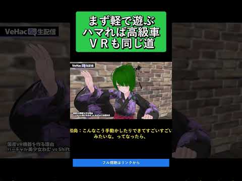 まず軽で遊ぶハマれば高級車ＶＲも同じ道   国産VR機器を作る理由 ねむ vs Shiftall 和蓮和尚【VeHacQ生配信 #6】