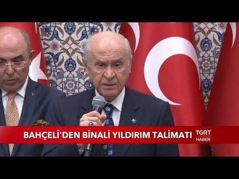MHP Lideri Bahçeli'den Binali Yıldırım Talimatı