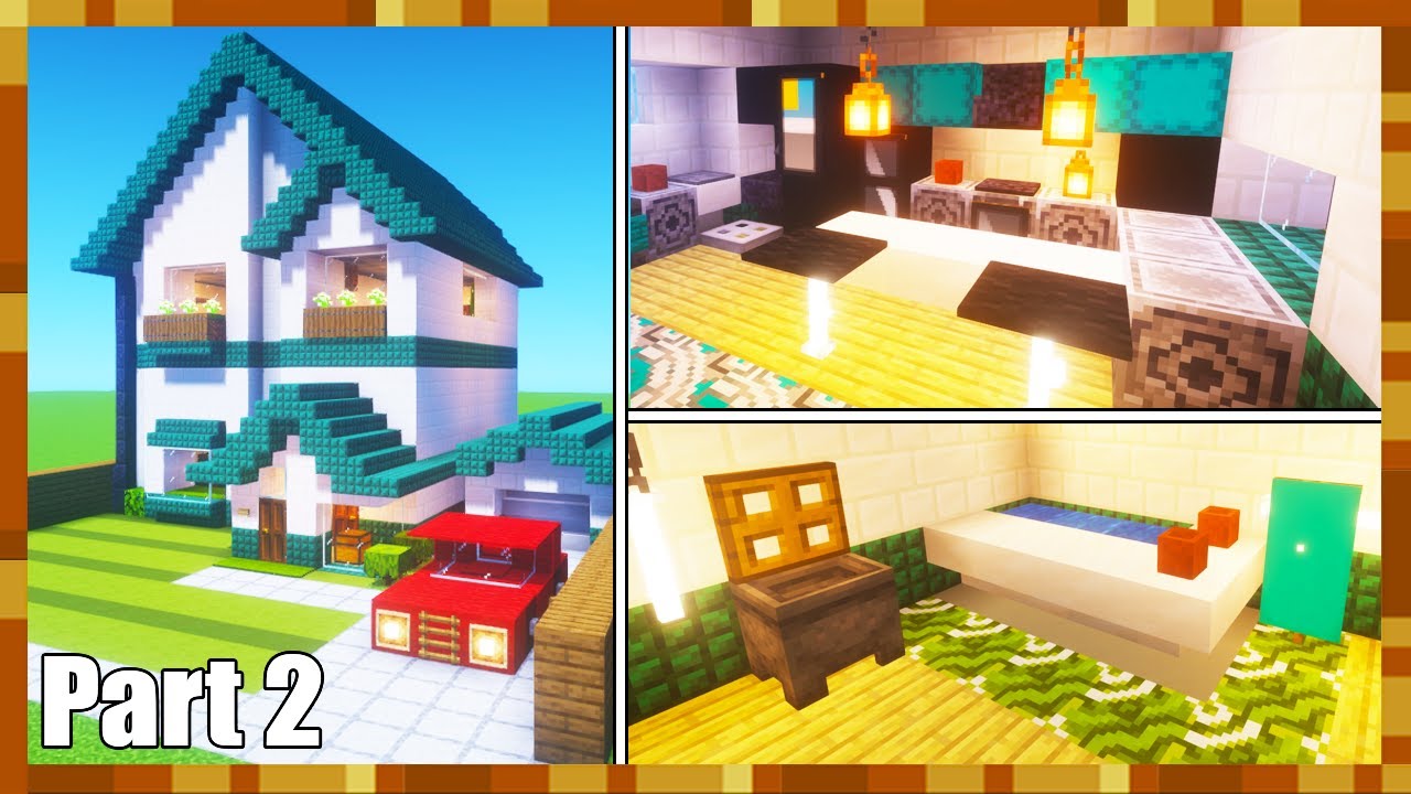 How to Make a Modern Home in Minecraft Part 2 - TokyVideo