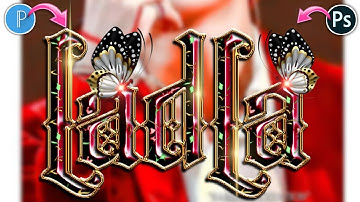 Multicolor Glass Font Editing on Android | how to make Stylish design Glass Font in Pstouch android