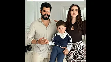 بطل مسلسل قيامة عثمان مع عائلته 