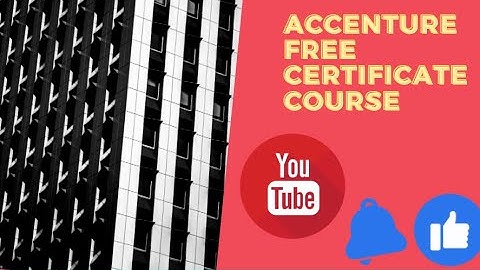 Online course| Accenture | free certificate course