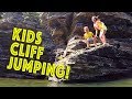CLIFF JUMPING with my KIDS!! | Sam &amp; Nia