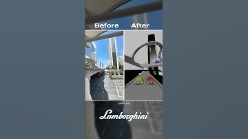 Behind the Scenes of Lamborghini video 🏎️💨 #lamborghini #lambo #beforeandafter #cgi #whycgi