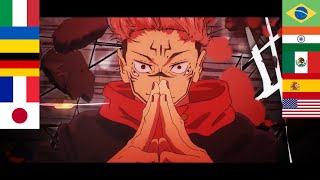 Sukunas Domain Expansion 2.0 In Different Languages Jujutsu Kaisen