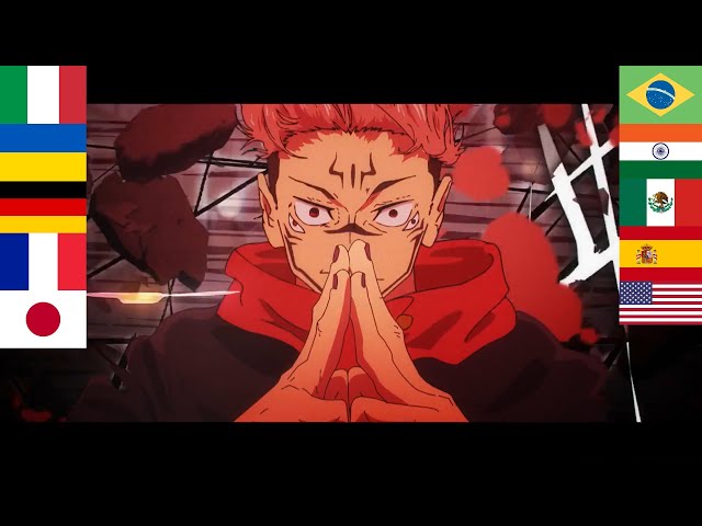 Sukuna's  Domain Expansion 2.0 in different languages | Jujutsu Kaisen class=