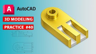 AUTOCAD 3D basic modeling for  mechanical practice work #40 #autocad #rkmahato  #rkmahato_07 