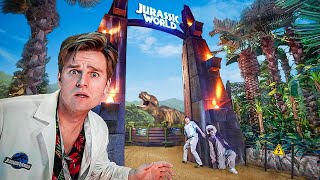 SNEAKING Into REAL JURASSIC PARK 24 HOUR CHALLENGE!