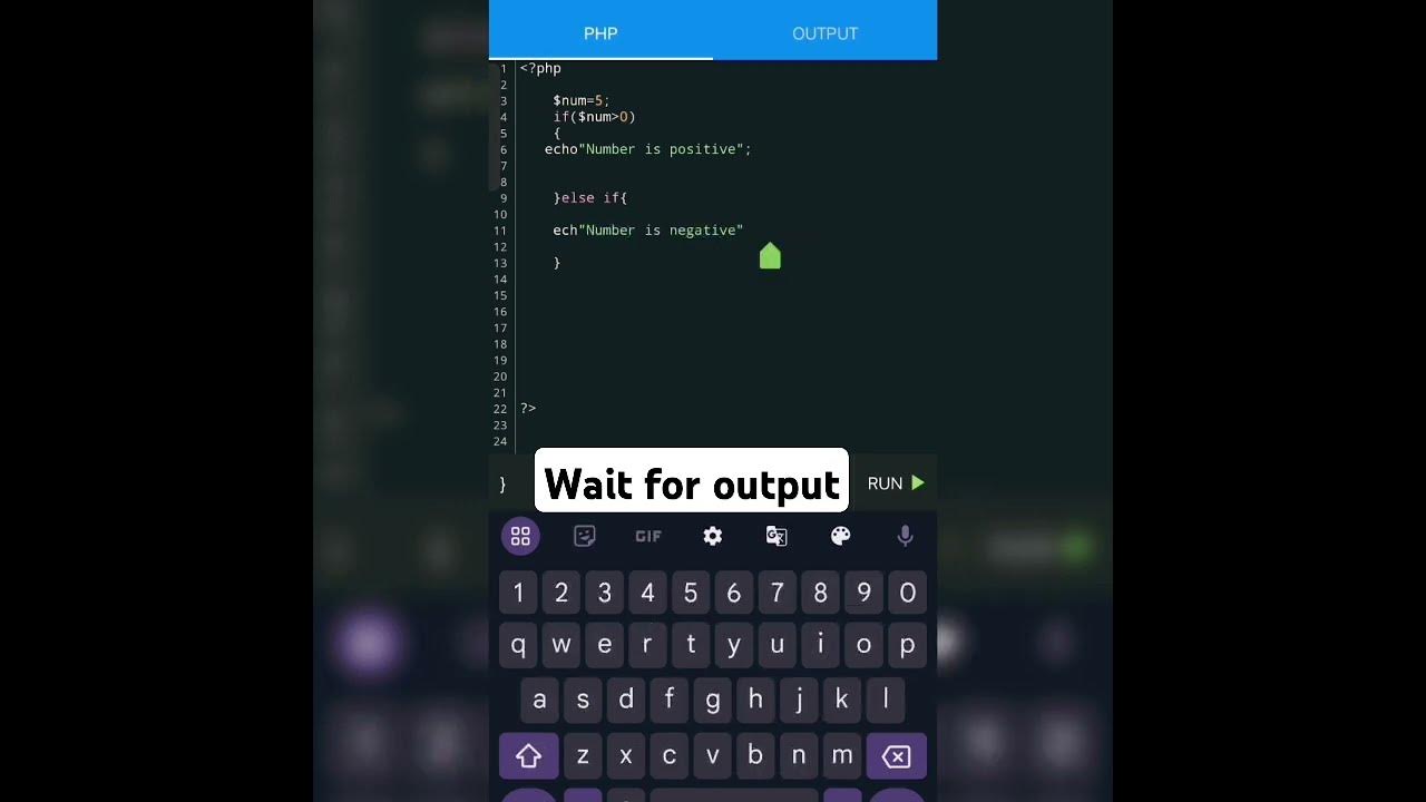 Check whether number is positive negative or zero in php #python #java ...