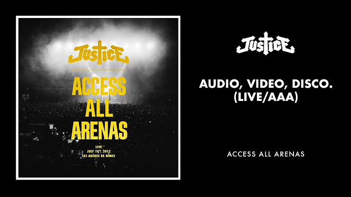 Audio, Video, Disco Live version - Live performance video thumbnail