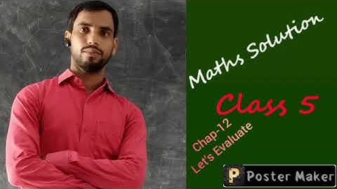 Viva Start up maths Solution class 5 Chap 12 Let