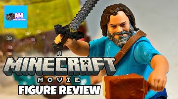 A MINECRAFT MOVIE Steve action figure Review!