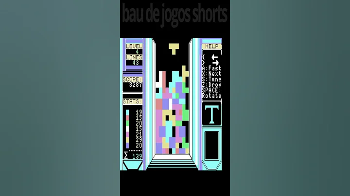 Tetris 🧩 Clone, Andromeda Software, MSX, 1987, #tetris #msx #beta #shorts #semvoz #psgmusic
