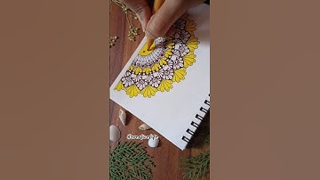 Mini Mandala Designs😍❤️ Easy Mandala Art #ytshorts #art #shorts #painting #youtubeshorts #trending