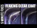 How To Repair Flaking Clear Coat & LACQUER PEEL | 5 minute fixes | Episode #10