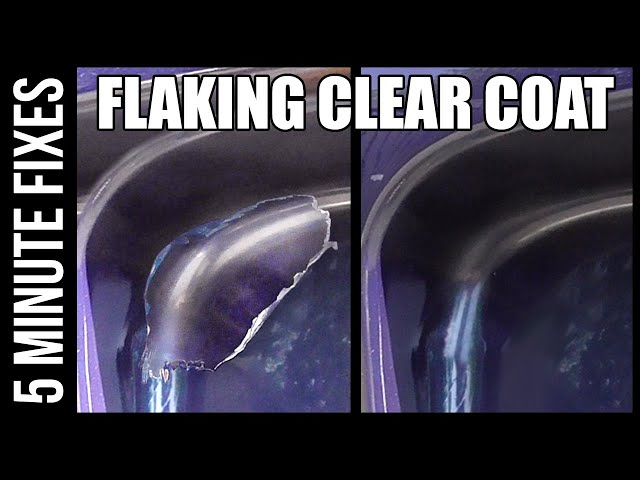 How To Feather Back Peeling Clear Coat Edges 