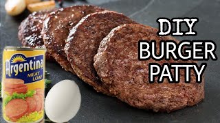TRY MO TO MASARAP!! HOW TO MAKE  BURGER PATTY USING 3 INGREDIENTS? |ARGENTINA MEET LOAF |